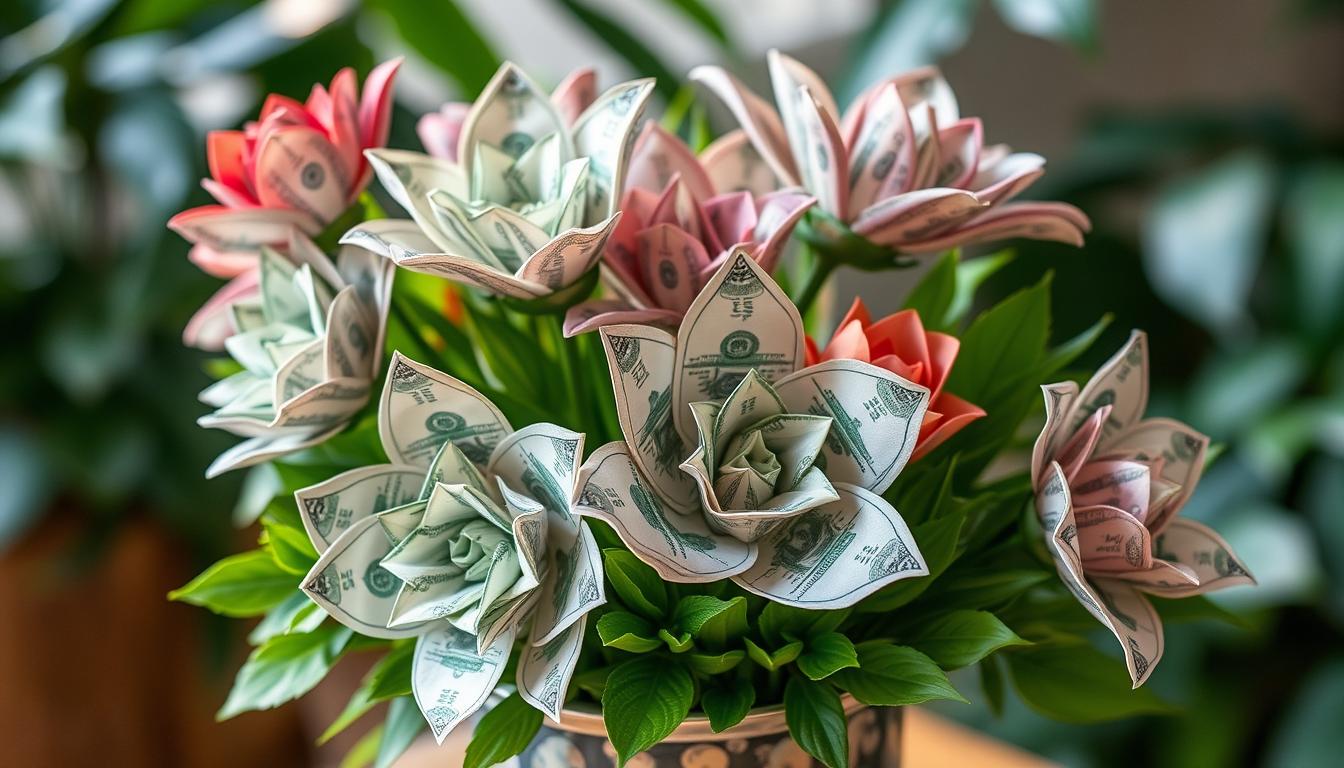 diy money flowers