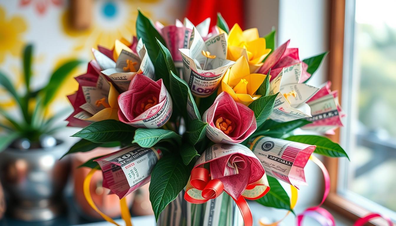 how to make a money bouquet